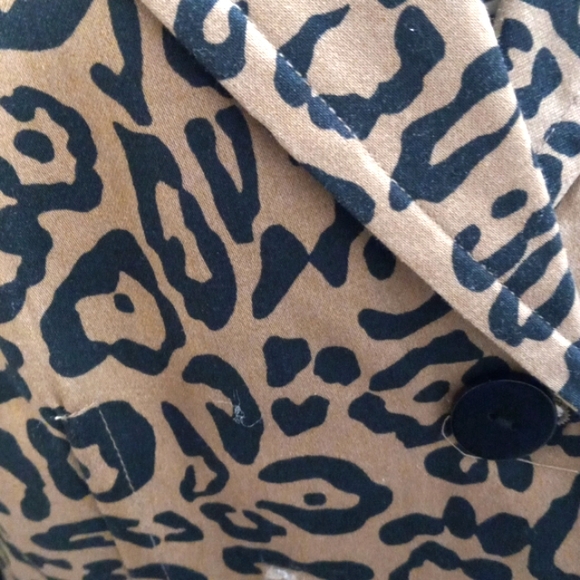 Linea by LouisDell'Olia, Animal print Jacket/Blazer Sz Med - Picture 4 of 6